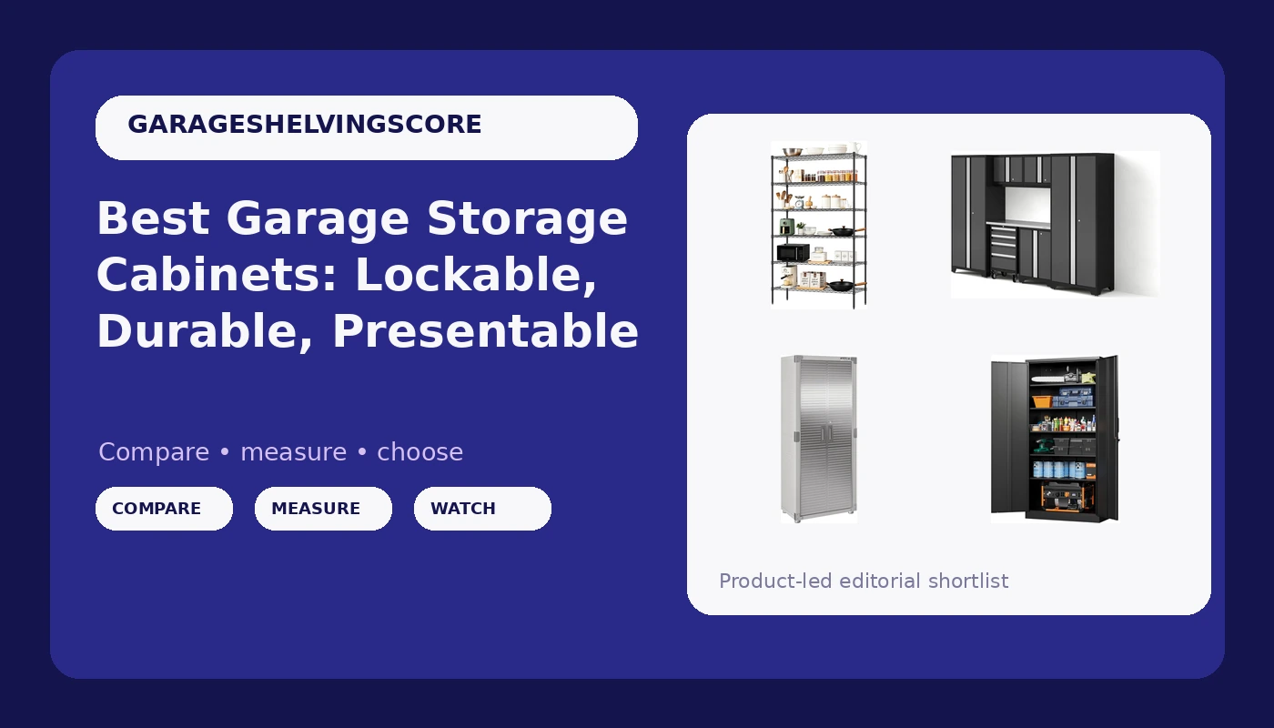Best Garage Storage Cabinets: Lockable, Durable, Presentable - GarageShelvingScore review with measurements and honest opinion