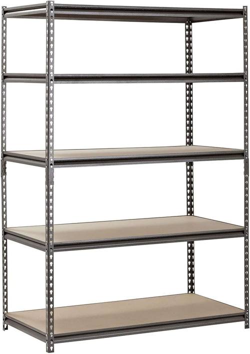EDSAL Heavy Duty Garage Shelf Steel Metal Storage 5 Level Adjustable Shelves Unit 72" H x 48" W x 24" Deep (Pack of 2) - Amazon.com