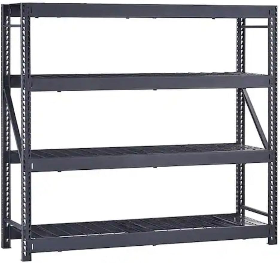 Husky Industrial Duty Steel Garage Shelving Unit – Heavy Duty Metal Storage Rack, 2500 lbs. Capacity Per Shelf, Adjustable Tiers, Welded Frame Colors